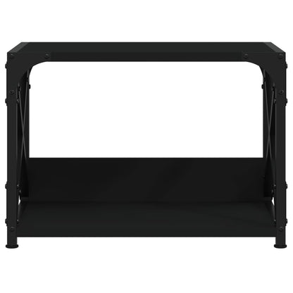 Supporto per Stampante 2 Livelli Nero 44x26x31,5 cm Multistrato