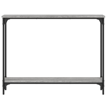 Tavolino Consolle Grigio Sonoma 100x22,5x75cm Legno Multistrato