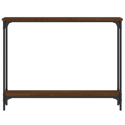 Tavolo Consolle Rovere Marrone 100x22,5x75 cm Legno Multistrato