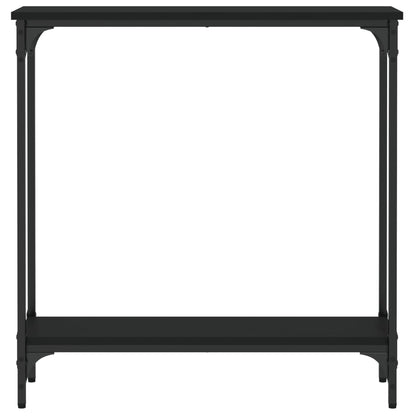 Tavolino Consolle Nero 75x22,5x75 cm in Legno Multistrato