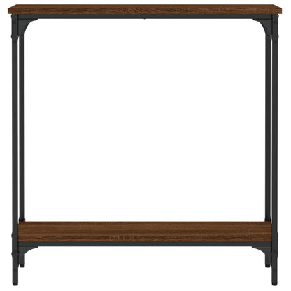 Tavolino Consolle Rovere Marrone 75x22,5x75cm Legno Multistrato