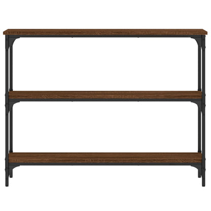 Tavolo Consolle Rovere Marrone 100x22,5x75 cm Legno Multistrato
