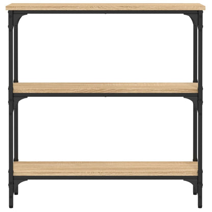 Tavolino Consolle Rovere Sonoma 75x22,5x75cm Legno Multistrato