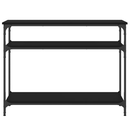 Tavolino Consolle Nero 100x29x75 cm in Legno Multistrato