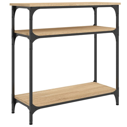 Tavolino Consolle Rovere Sonoma 75x29x75cm in Legno Multistrato