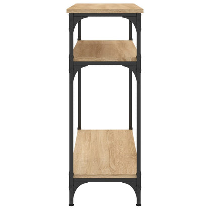 Tavolino Consolle Rovere Sonoma 75x29x75cm in Legno Multistrato