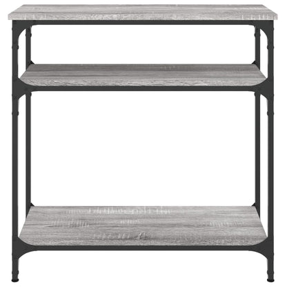 Tavolino Consolle Grigio Sonoma 75x29x75cm in Legno Multistrato