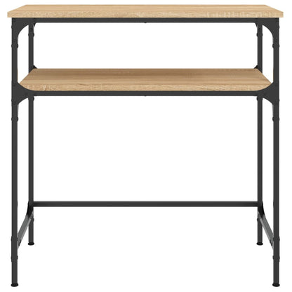 Tavolino Consolle Rovere Sonoma 75x35,5x75cm Legno Multistrato