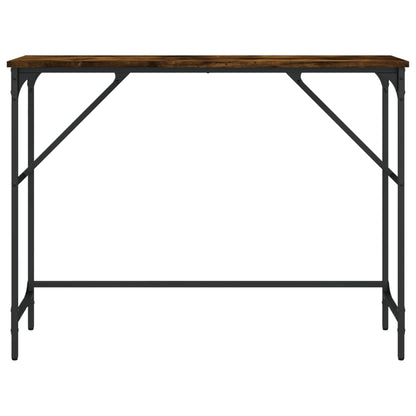 Tavolo Consolle Rovere Fumo 100x32x75 cm Legno Multistrato