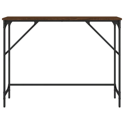 Tavolino Consolle Rovere Marrone 100x32x75 cm Legno Multistrato