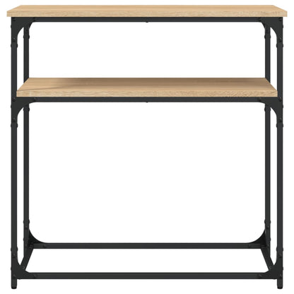 Tavolino Consolle Rovere Sonoma 75x35,5x75cm Legno Multistrato
