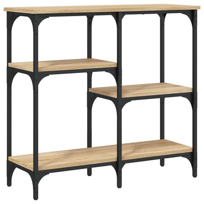 Tavolo Consolle Rovere Sonoma 80x29x75 cm Legno Agglomerato