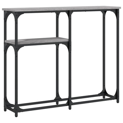 Tavolino Consolle Grigio Sonoma 90x22,5x75 cm Legno Multistrato