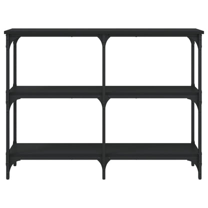 Tavolino Consolle Nero 100x29x75 cm in Legno Multistrato