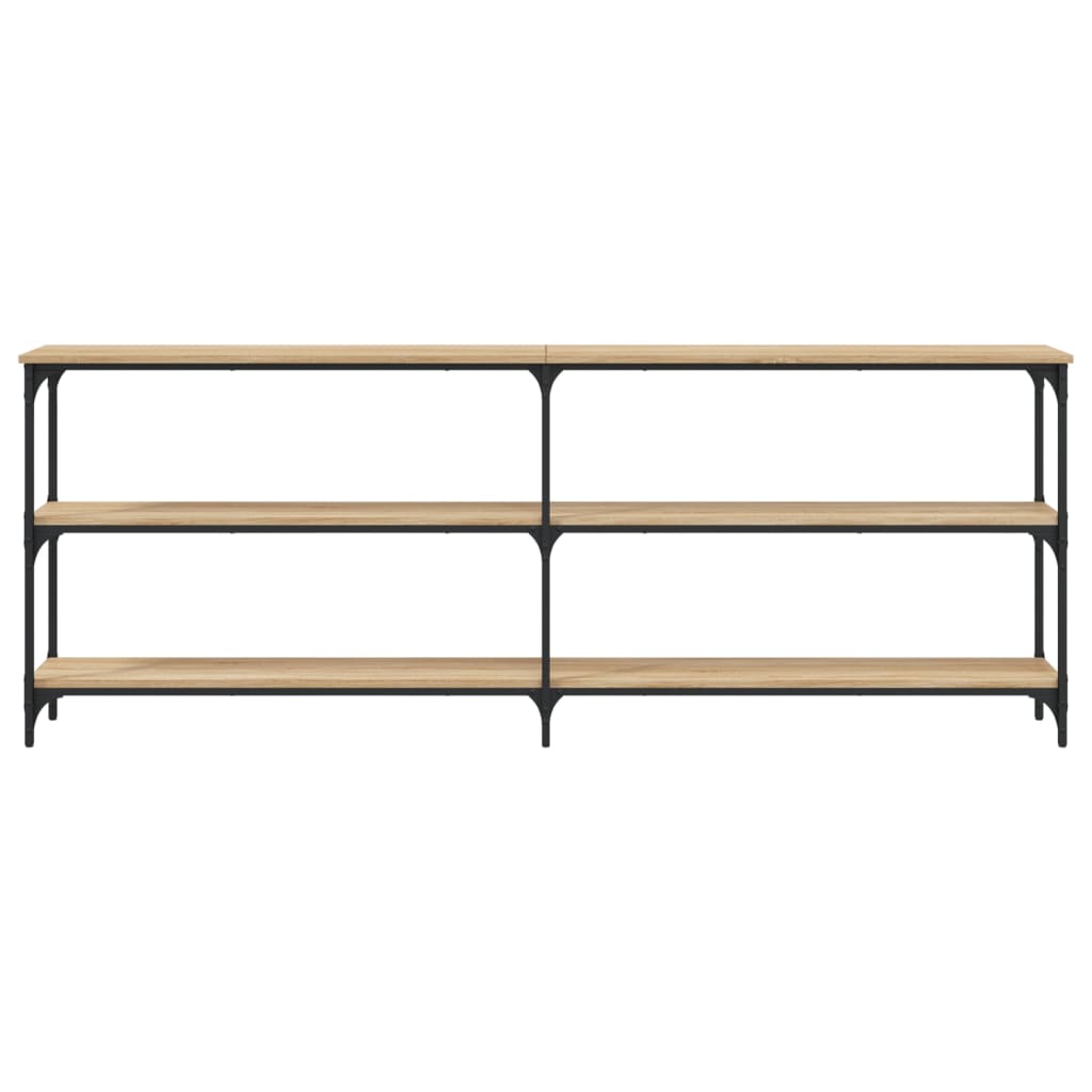 Tavolo Consolle Rovere Sonoma 200x29x75 cm in Legno Multistrato