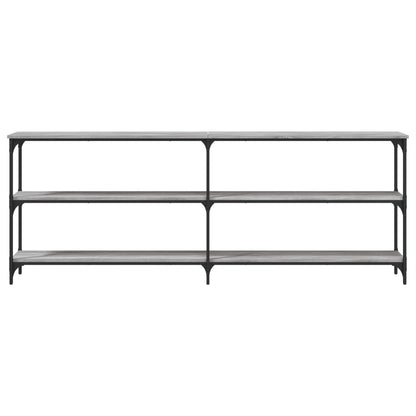 Tavolo Consolle Grigio Sonoma 200x29x75 cm in Legno Multistrato