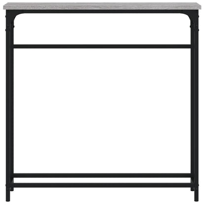 Tavolino Consolle Grigio Sonoma 75x19,5x75 cm Legno Multistrato