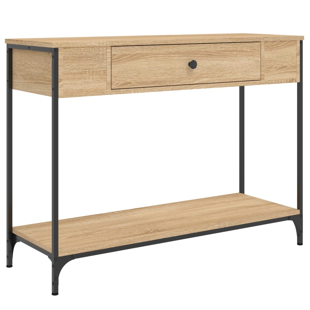 Tavolino Consolle Rovere Sonoma 100x34,5x75cm Legno Multistrato
