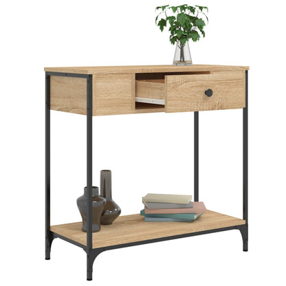 Tavolino Consolle Rovere Sonoma 75x34,5x75cm Legno Multistrato
