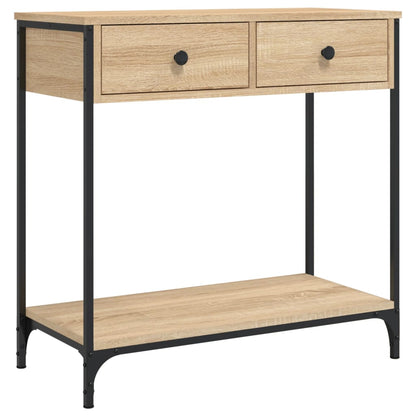 Tavolino Consolle Rovere Sonoma 75x34,5x75cm Legno Multistrato