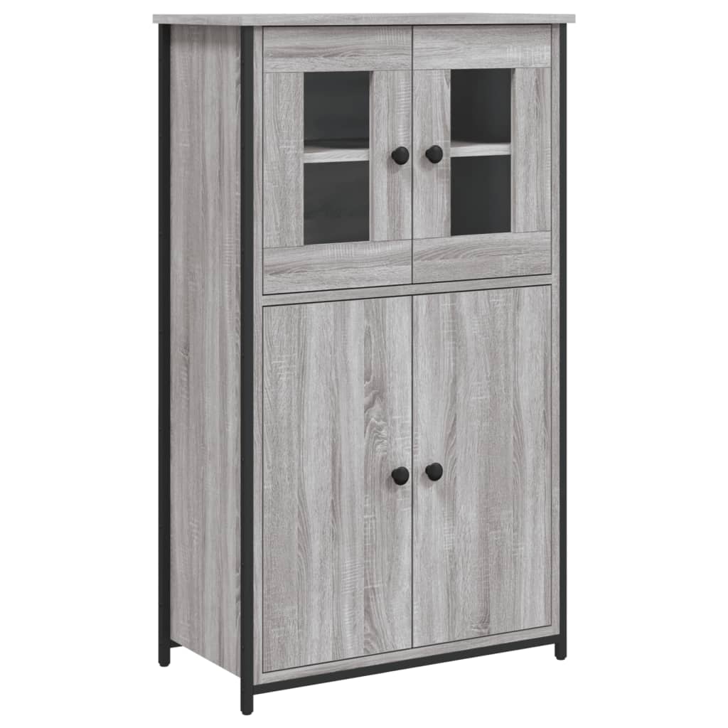 Credenza Grigio Sonoma 62x32x106,5 cm in Legno Multistrato
