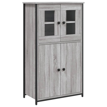 Credenza Grigio Sonoma 62x32x106,5 cm in Legno Multistrato