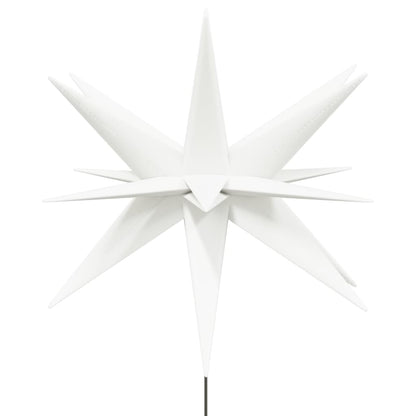 Luce di Natale con Picco Terra e LED Pieghevole Bianca 57 cm