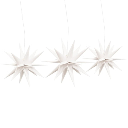 Luci di Natale con LED 3 pz Pieghevoli Bianche