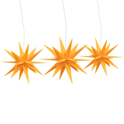 Luci di Natale con LED 3 pz Pieghevoli Gialle