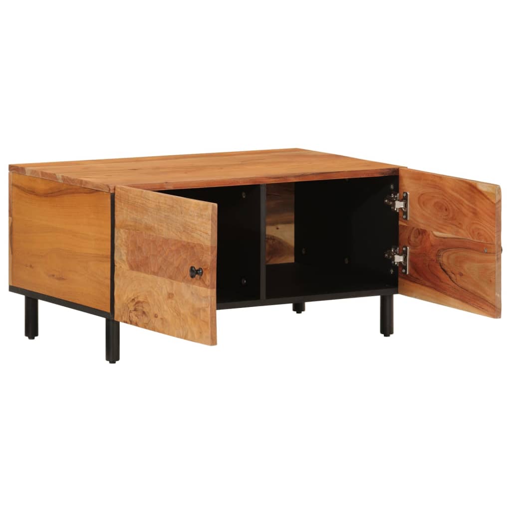 Tavolino da Salotto 80x50x40 cm Legno Massello di Acacia
