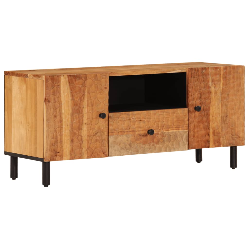 Mobile Porta TV 105x33x46 cm in Legno Massello di Acacia