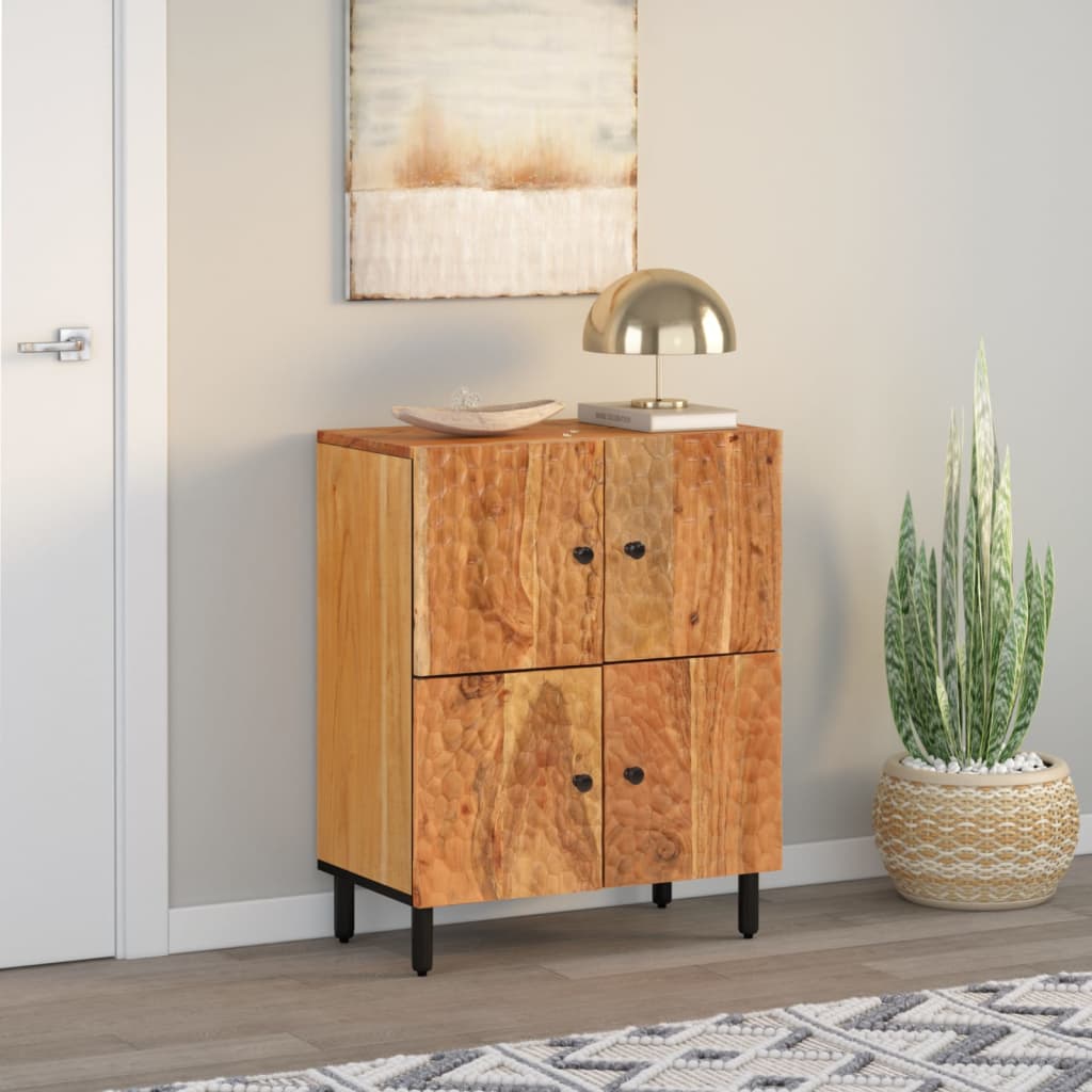Credenza 60x33x75 cm in Legno Massello di Acacia