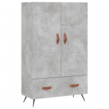 Credenza Grigio Cemento 69,5x31x115 cm in Legno Multistrato