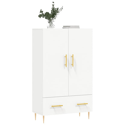 Credenza Bianca 69,5x31x115 cm in Legno Multistrato