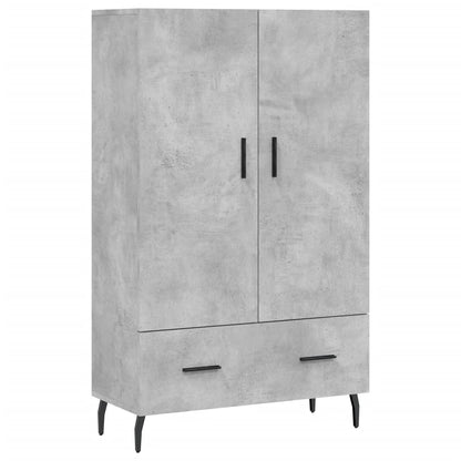 Credenza Grigio Cemento 69,5x31x115 cm in Legno Multistrato