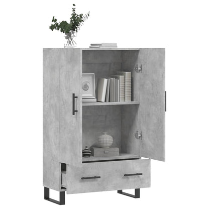 Credenza Grigio Cemento 69,5x31x115 cm in Legno Multistrato