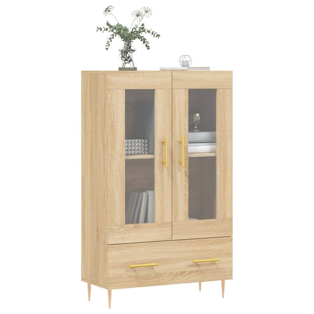 Credenza Rovere Sonoma 69,5x31x115 cm in Legno Multistrato