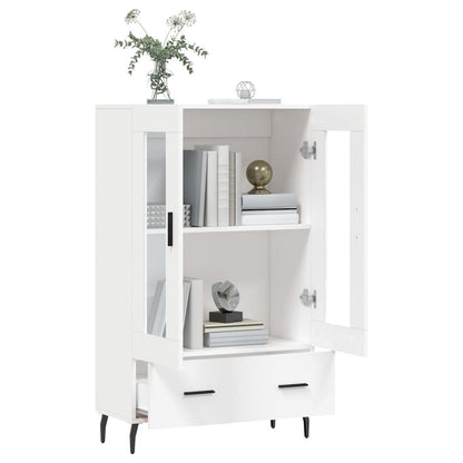 Credenza Bianca 69,5x31x115 cm in Legno Multistrato