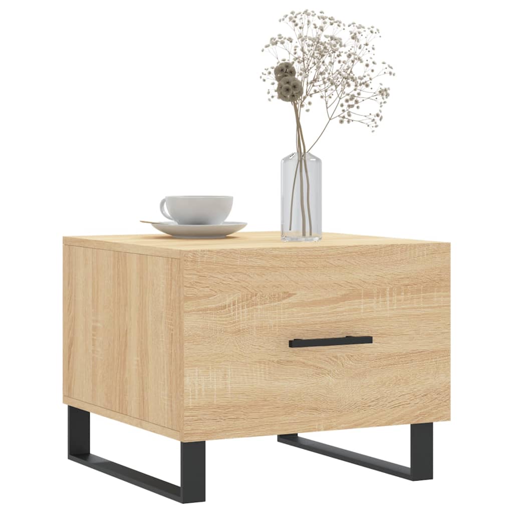 Tavolino da Salotto Rovere Sonoma 50x50x40 cm Legno Multistrato