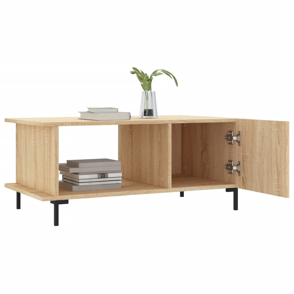Tavolino da Salotto Rovere Sonoma 90x50x40 cm Legno Multistrato