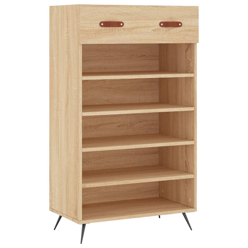 Scarpiera Rovere Sonoma 60x35x105 cm in Legno Multistrato