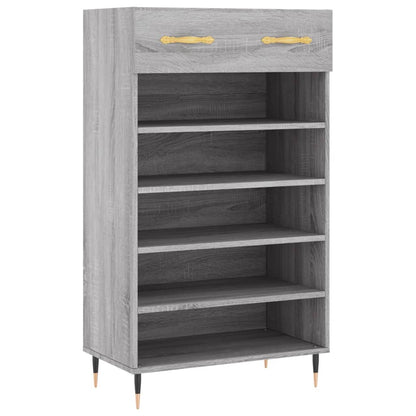 Scarpiera Grigio Sonoma 60x35x105 cm in Legno Multistrato