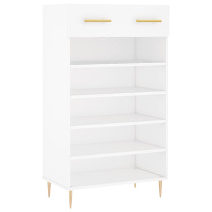 Scarpiera Bianca 60x35x105 cm in Legno Multistrato