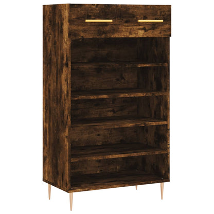 Scarpiera Rovere Fumo 60x35x105 cm in Legno Multistrato