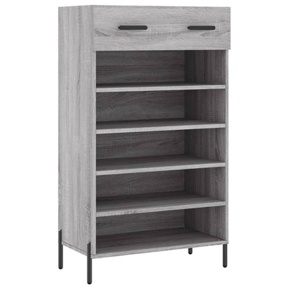 Scarpiera Grigio Sonoma 60x35x105 cm in Legno Multistrato