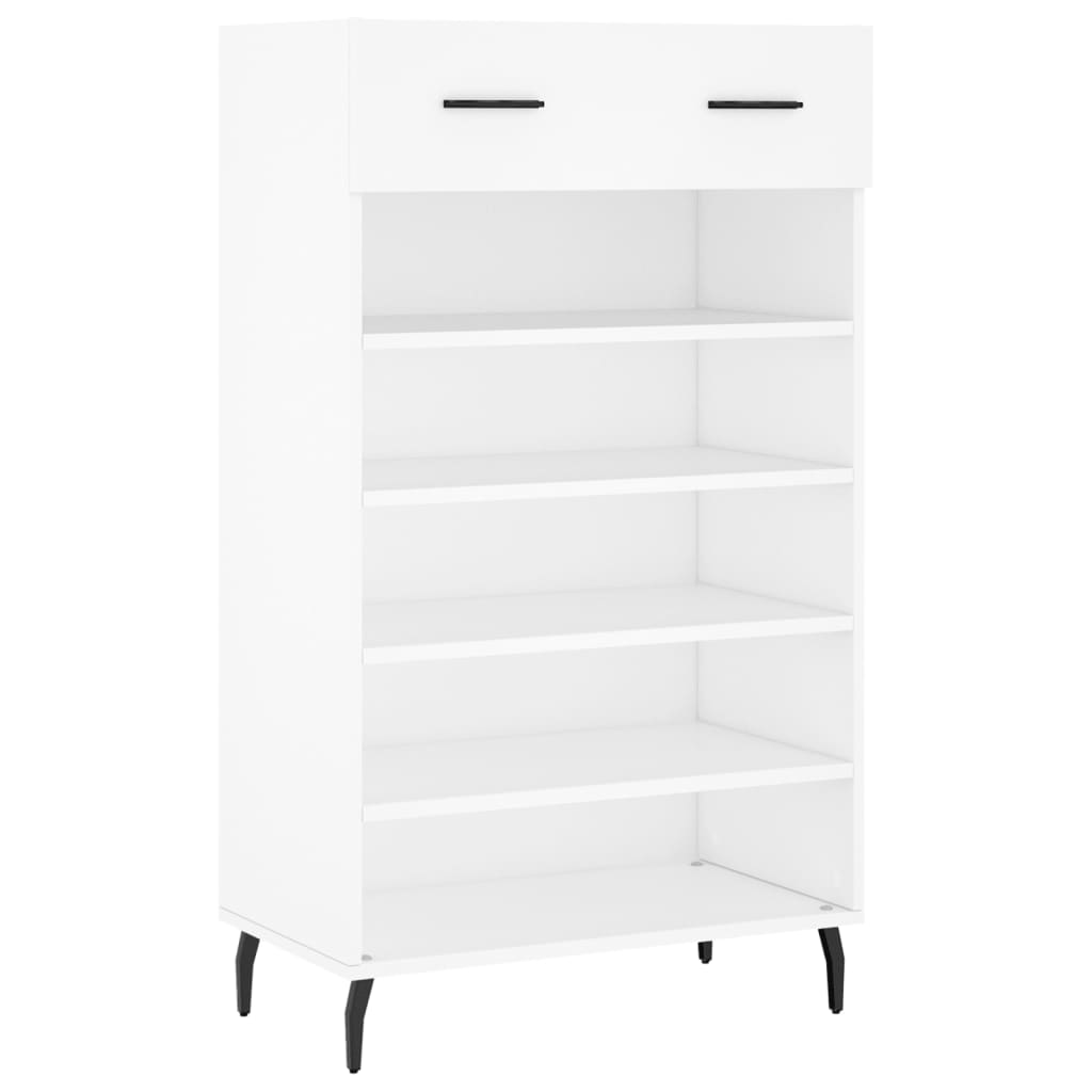 Scarpiera Bianca 60x35x105 cm in Legno Multistrato