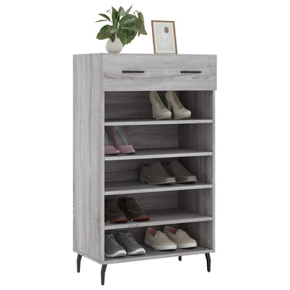 Scarpiera Grigio Sonoma 60x35x105 cm in Legno Multistrato