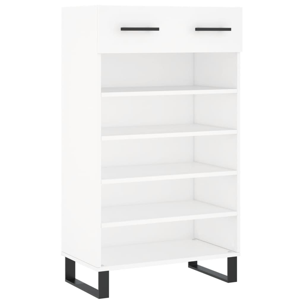 Scarpiera Bianca 60x35x105 cm in Legno Multistrato