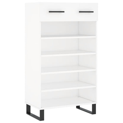 Scarpiera Bianca 60x35x105 cm in Legno Multistrato