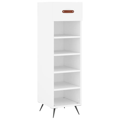Scarpiera Bianca 30x35x105 cm in Legno Multistrato